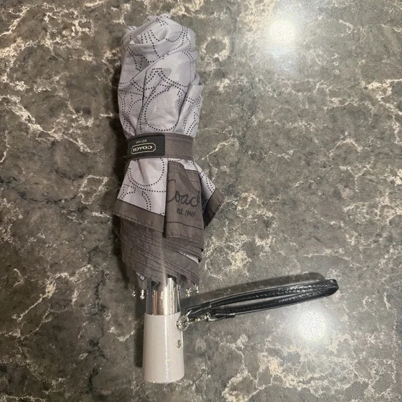Coach Vintage Signature Umbrella Gray - Picture 1 of 8